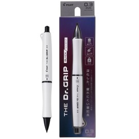 Pilot Mechanical Pencil The Doctor Grip Black Accent 0.3mm Matt White HTDGB13MW