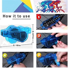 focopot Bike Cleaning Kit (9pcs), Including Chain Cleaner for Cycling,Bicycle Clean Brush Tools for Mountain/MT/Road/BMX Bike