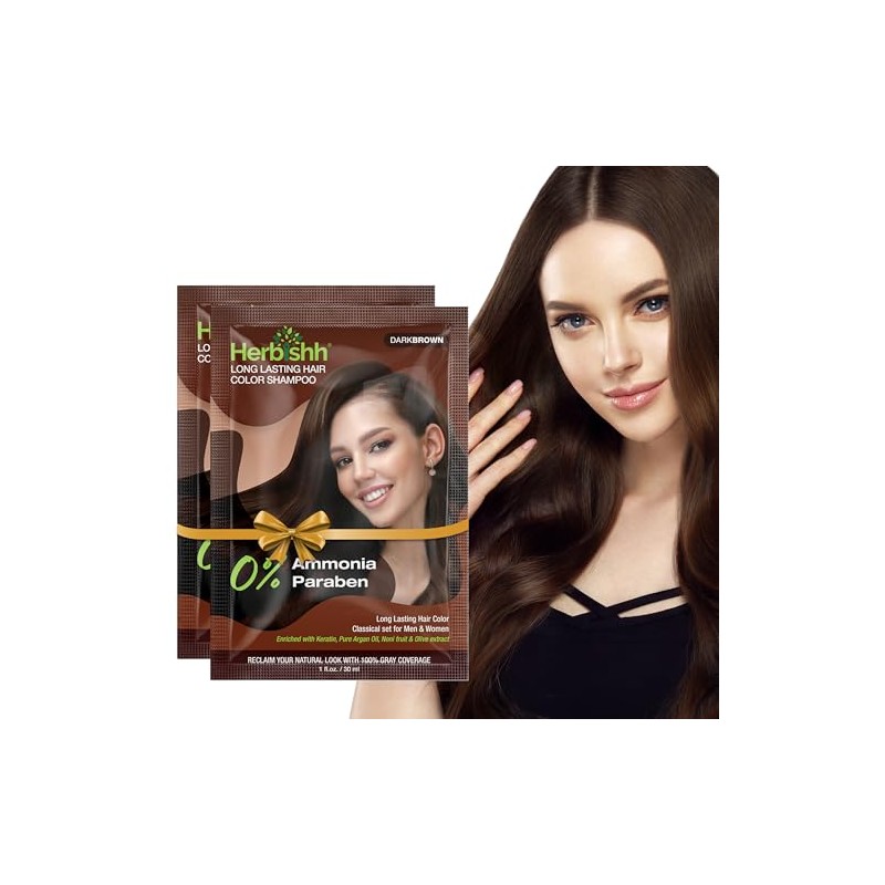 Herbishh Travel Pack Champú de tinte para el cabello en