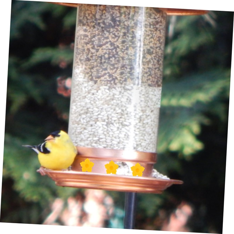 FUNOMOCYA Plastic Bird Feeder Flower Accessories Replacement Parts for Wild-Bird