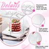 Taiyin 9 Pcs Large Tall Clear Cake Box 10''x10''x9'' White