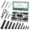 Keadic 100Pcs Flat Head Cotter Pins Assortment Kit Includes Single