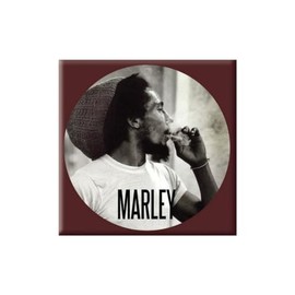 Bob Marley Fridge Magnet: Circle
