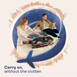 Shacke - Juego de 8 cubos de embalaje para viaje, organizador de equipaje ligero (negro)