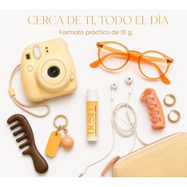 BESO Bálsamo Labial de Mango 10 g con Manteca de Cacao, Karité y Vitamina E. LOREN MOS.                                                               