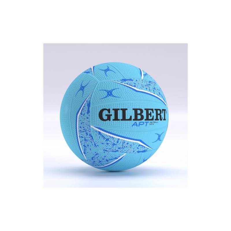 Gilbert APT Training Netball, All Blue, Size 4