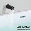 PROOX All Metal Tub Spout with Diverter Matte Black, Diverter