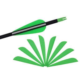 NIKA ARCHERY Arrow Feathers 3 Inch Plastic Rubber Arrow Feathers for Hunting Bow Arrows DIY Arrow Carbon Arrows - Pack of 50