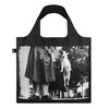 LOQI Elliott Erwitt - Dog Jumping Recycled Bag,Black/White