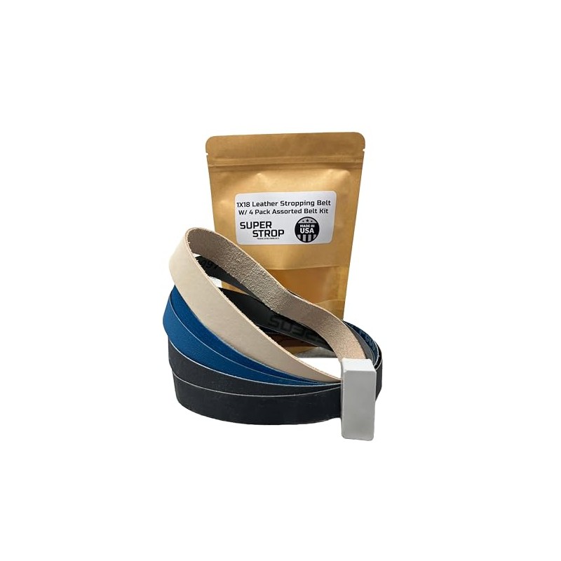 1 X 18 inch Assorted Sharpening Belt Kit with Super