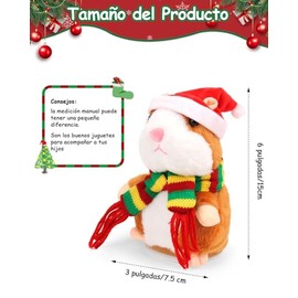 Summala Hámster Parlante Repite Lo Que Dices, Juguete De Hámster De Peluche Electrónico Divertido, Juguete Interactivo Diseño De Felpa, Aprendizaje Te