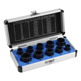 10 Pcs Damaged Bolt Nut Screw Removal Tool Kit
