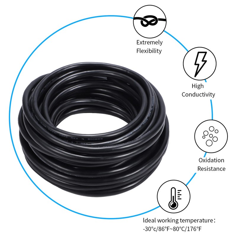 18 Gauge 3 Conductor Electrical Wire Oxygen-Free Copper Cable 100FT/30.5M