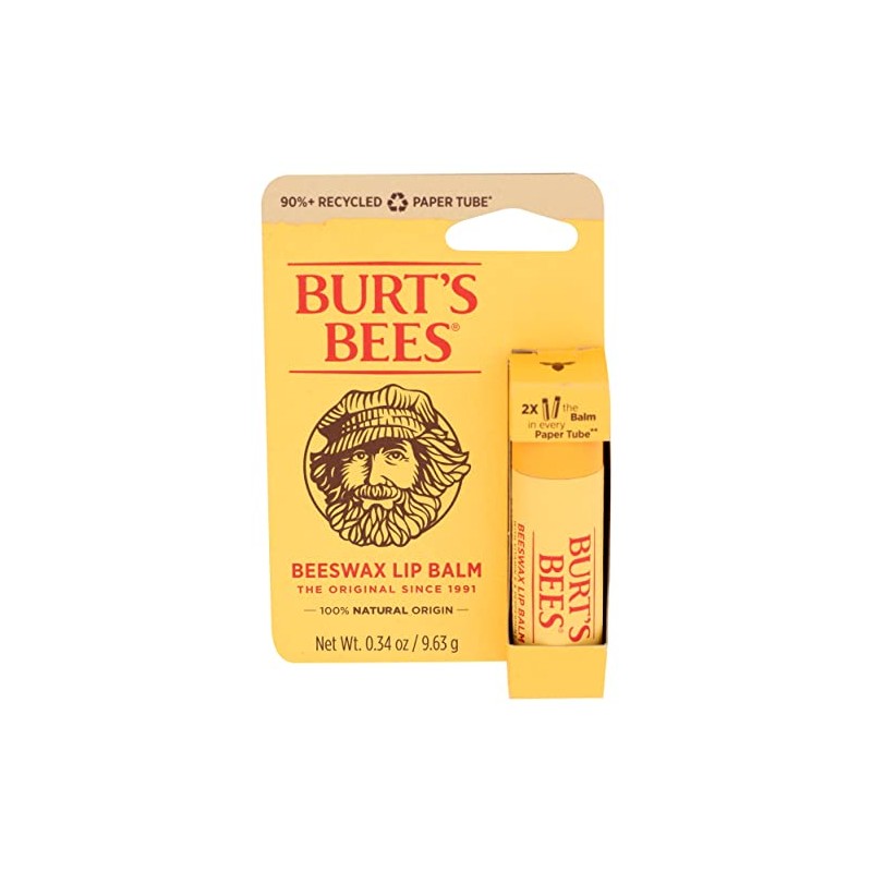 Burts Bees, bálsamo labial cera de abejas original, 0.34 onzas