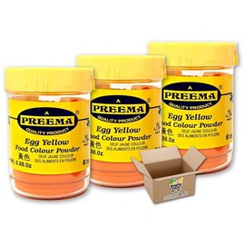 Food Colouring Tubs Set | EGG YELLOW | Small Tubs 3x25g | Perfect for Baking and Cooking Grocery King