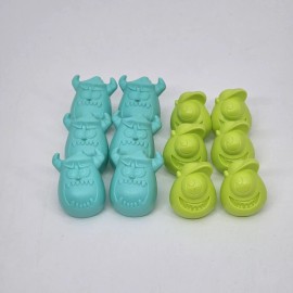 Decopac Monster's Inc Plastic Cupcake Rings Toppers New Lot of 12 Mike and Sully
