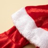 FEESHOW Toddler Baby Girls Christmas Santa Red 2 Piece Velvet