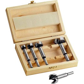 Edessö 5101000 Forstner Drill Bit Set, Silver/Beige, 15-35 mm, Set of 5 Pieces