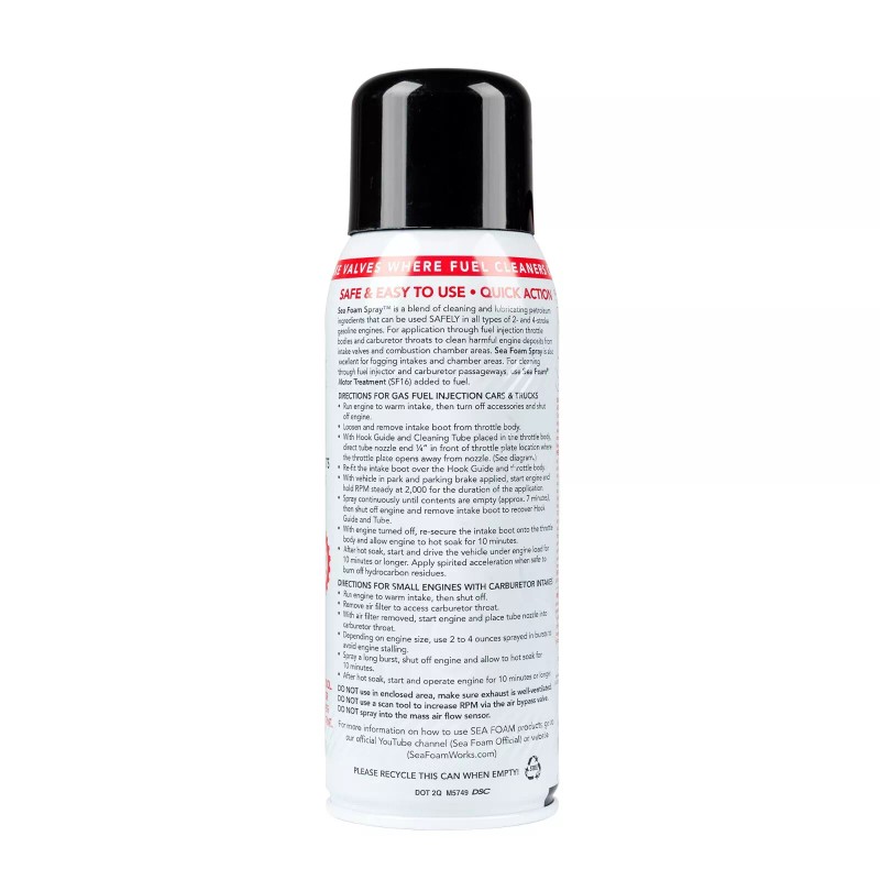Sea Foam Spray Intake Valve and Upper Engine Cleaner SS14