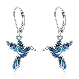 Hummingbird Earrings for Women Sterling Silver Hummingbird Earrings Dangle Jewelry Gifts for Women Unique Christmas Birthday Gifts