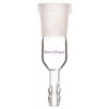 BorinGlass Straight Inlet Adapter, Premium Borosilicate Glass, Secure Glassware Connections,
