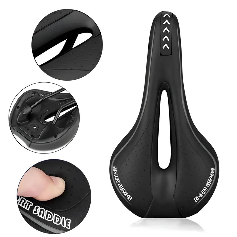 Lecute Asiento Bicicleta Impermeable Prostatico Ergonomico Bici Sillin Comodo Cojin