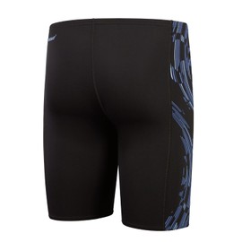 Speedo Men's Jammer Tech Panel Black-Curious Blue-True Cobalt 6