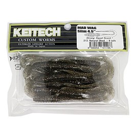 Keitech Mud Wag Slim 4.5" #212 Natural Shad