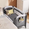 ELEMARA 3 in 1 Wide Baby Bassinet with Ajustable Side,2024