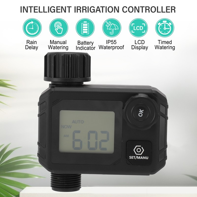 Digital Water Timer 3/4 Inch Male Thread Intelligent Programmable Automatic