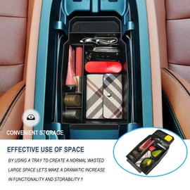 Ruiya 2025 CX50 Center Console Organizer for Mazda CX50 2025 Accessories ABS Material Armrest Console Glove Tray Compatible with 2023 2024 2025 2026 Mazda CX50