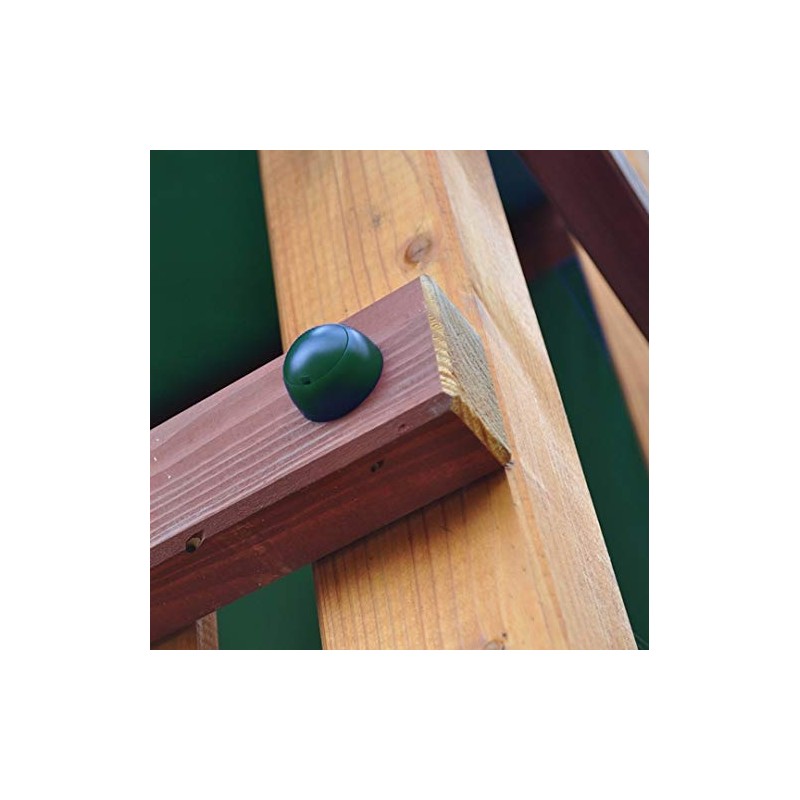 Pack of 20 Green Play Tower Swing Screw Cover Bolt