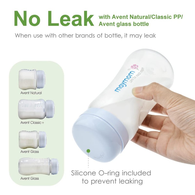 Maymom Botella de almacenamiento de leche de boca ancha con