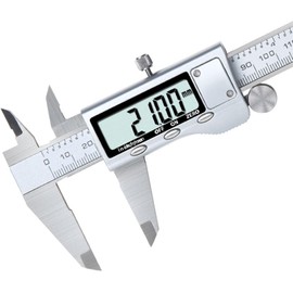 4CR13 Stainless Steel Full Metal Digital Caliper All-Metal Professional High Digital Caliper 5.9 inches (150 mm) High Precision, High Quality, Waterproof, Inner Diameter/Outer Diameter/Depth/Step