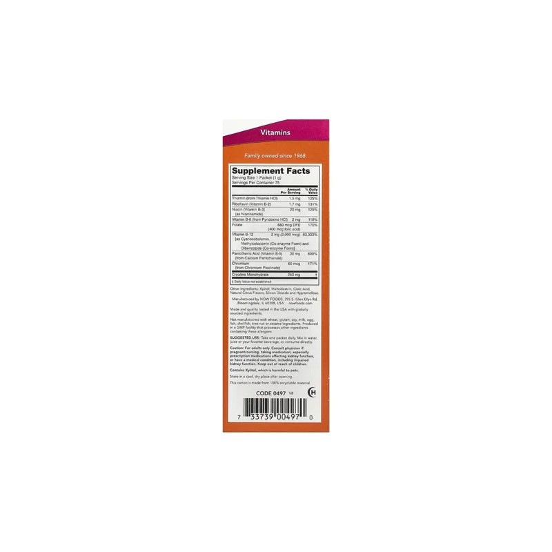 B-12 Instant Energy (2000 mcg de B-12 por paquete), paquete