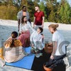 Frelaxy Pocket Picnic Blanket, Waterproof Sandproof Beach Mat, Compact Camping