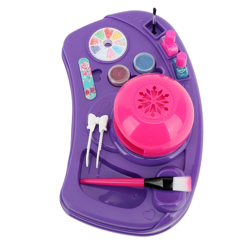 Kids Nail Art Toys Nail Polish Set with Dryer DIY