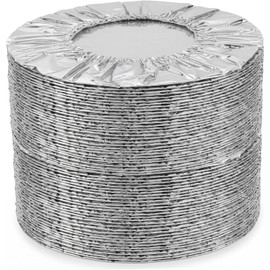 90 Piezas de Tapas elásticas Reutilizables de Papel Aluminio para microondas, aptas para Alimentos, Que retienen el Calor, para Cocina doméstica. Se adaptan al 99% los Platos.