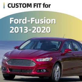 6pcs Glossy Black Exterior Door Window Pillar Posts Molding Cover Panel Trim Stickers Side Door Window Cover Trim Kits for Ford Fusion 2013-2017 2018 2019 2020 Accessories