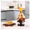 Tree Insulation Pad, Christmas Tree Shaped Tripod, Wooden Foldable Pot