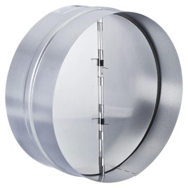 PATIKIL Backdraft Damper, 8 Inch, Ducting Hose Airflow Insert Backflow Preventer Shutter, One-Way Draft Stopper for Kitchen Bathroom Exhaust Vent Fans