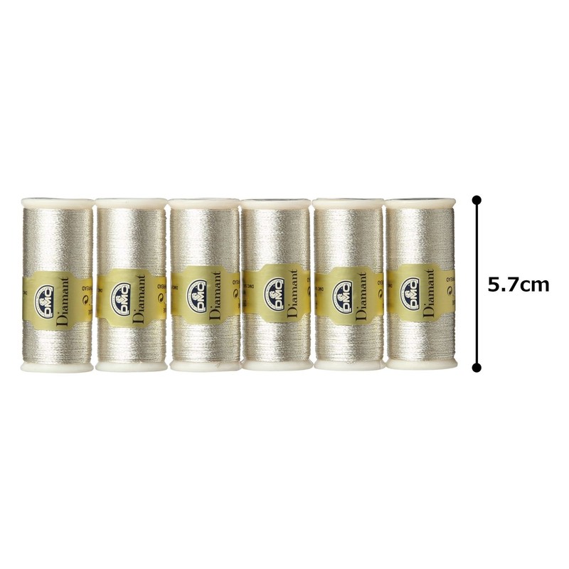 (6 Rolls) DMC Diamond Thread, 11.4 ft (35 m) D168