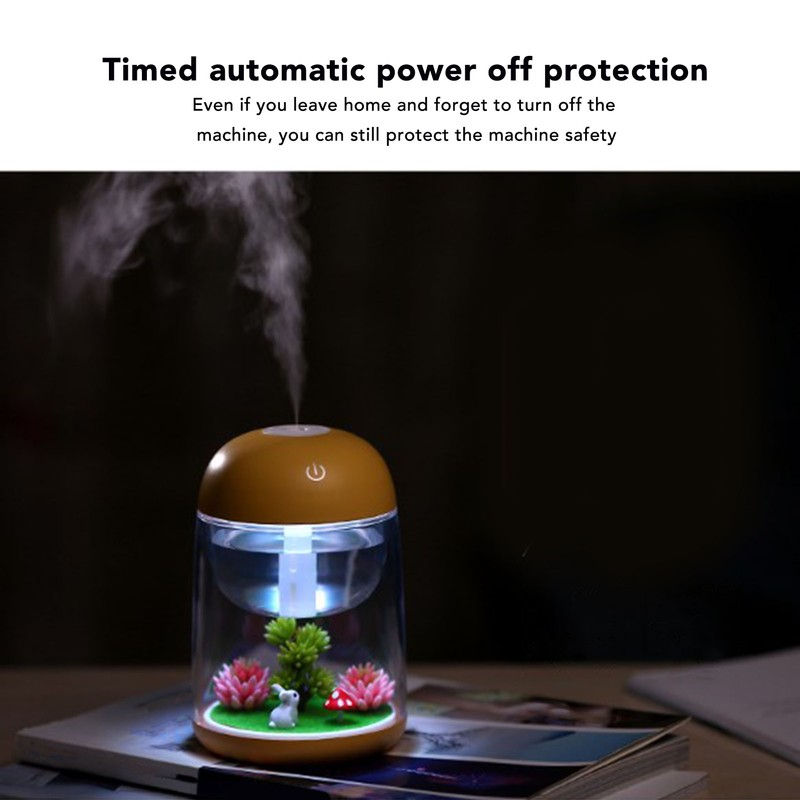 Micro Landscape Humidifier Cute Quiet 2 in 1 Ultrasonic Essential