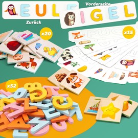 ZOOI Montessori Toy from 3 4 5 6 7 8 Years Boy, Toy from 3-8 Years Girls, Letters Learning Educational Games from 3-8 Years, Children's Toy from 3 Years School Gift