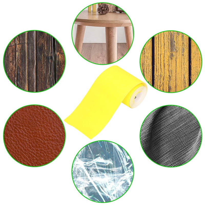3 Rolls Sandpaper Roll 120 Grit Abrasive Sheet Polishing Grinding