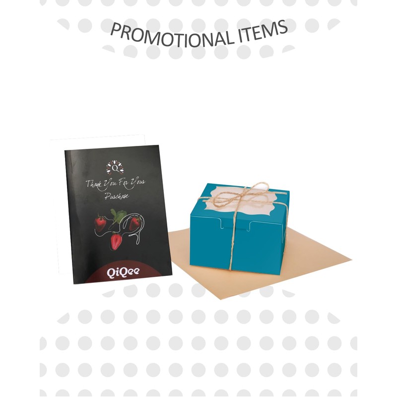 Bakepacker 4x4x2.5" Lake Blue Bakery Box with Window 30pcs Macaron