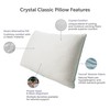 Protect-A-Bed Crystal Tencel Lyocell Blend Cooling Pillow, Down Alternative Fill,