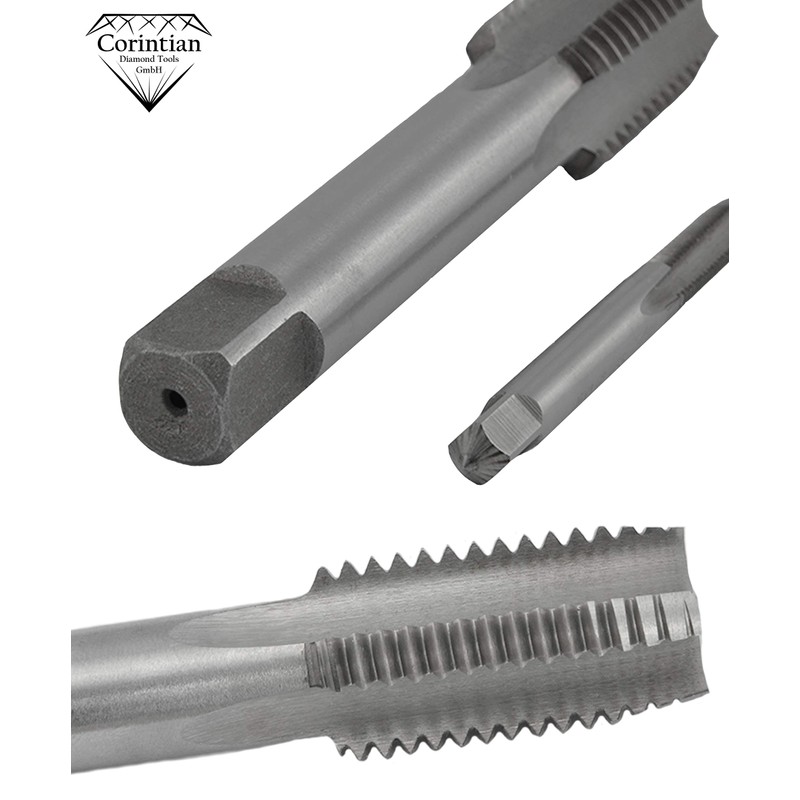 Corintian HSS Tap Tap Shape D, Diameter M1 - M24