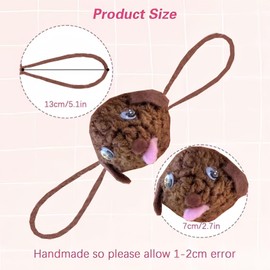 Winter Nose Warmer,2 Pcs Adjust Nose Warmer Winter Crochet Cozy Nose Warmer, Soft Nose Warmer for A Cold Nose and Ski Outdoor Cold Weather (Puppy)