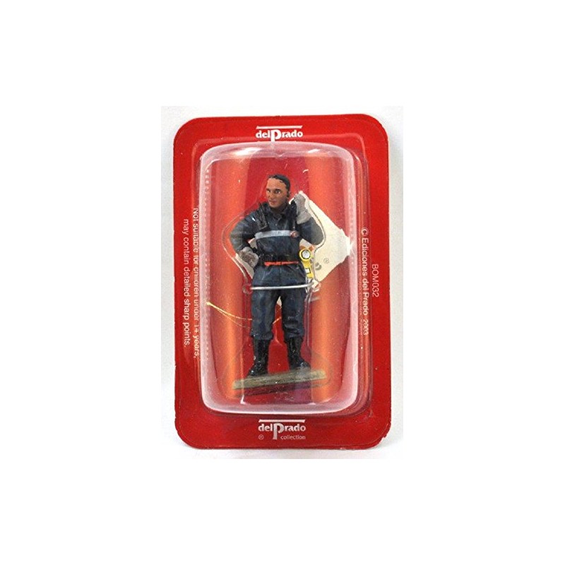 Del Prado Collectible Fireman Firefighter Figure Madrid Spain 2003 1:32